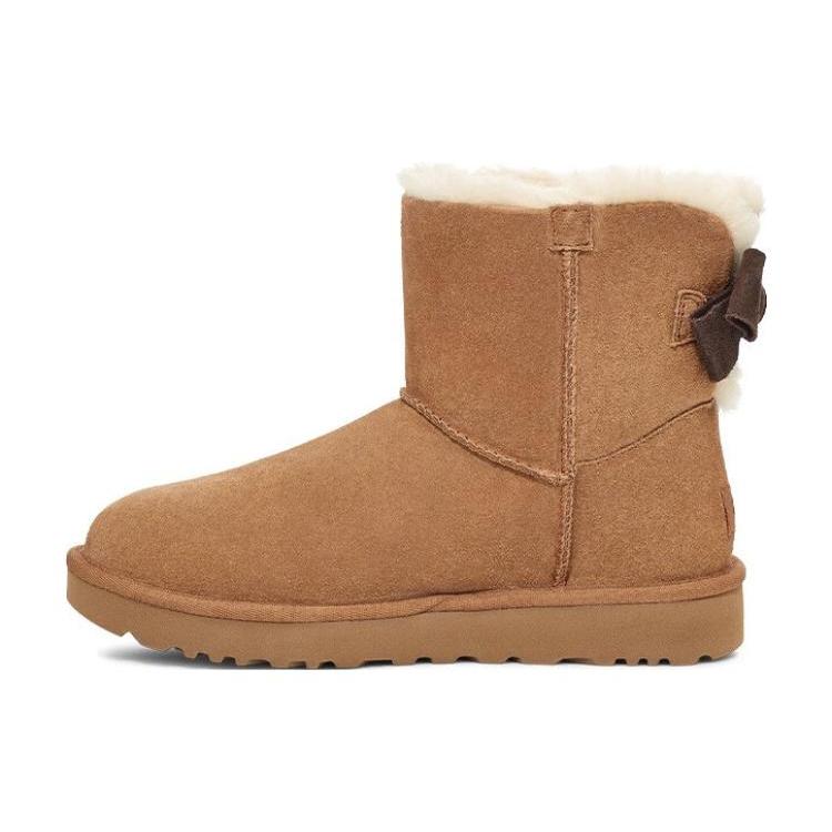 

UGG Мини Bailey Замшевый Бант Для Женского Каштанового 38