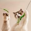 Cat Interactive Toy Cat Dog Tail Grass Dog Sage Feather Long Pole Cat Teasing Stick Bite Resistant Cat Sound Toy Pet Supplies