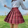 Gentle JK Plaid Pleated Skirt - High Waist Japanese School Uniform for Women