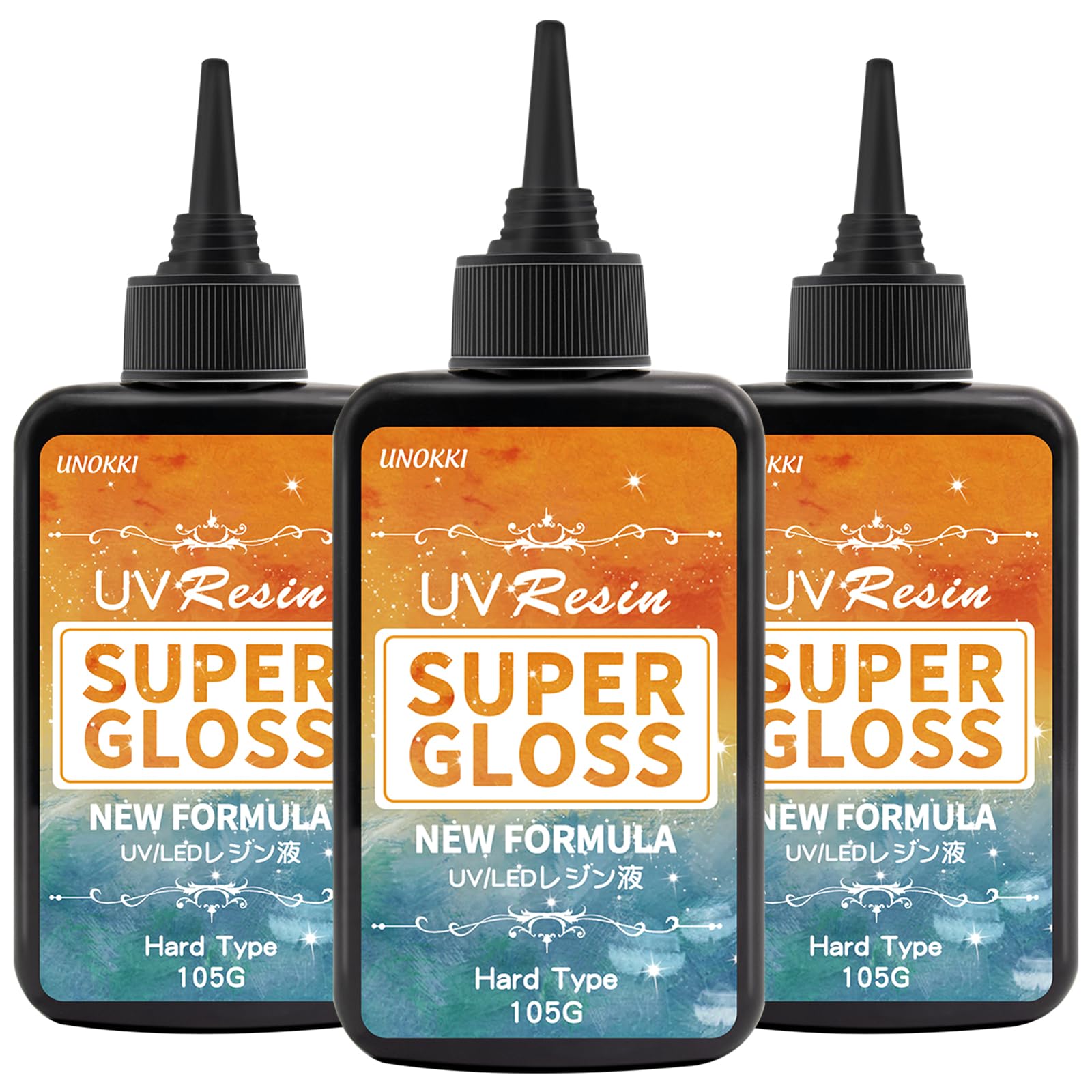 UNOKKI Resin Liquid, High Transparency, 315g UV/LED Compatible, Large Capacity, High Transparency UV Resin Liquid, Suitable for Jewelry, Clear UV Resi