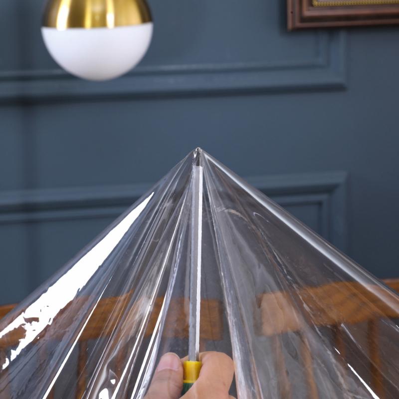 Transparente PVC-Tischdecke für das Wohnzimmer, wasserdicht und ölbeständig, Couchtischmatte, rutschfeste und waschbare Tischdecke
