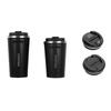 Second-Gen Concave-Convex 304 Stainless Steel Portable Vacuum Insulated Coffee Cup for Outdoor and Car Use