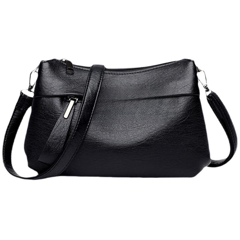 Soft Leather Crossbody Bag for Middle-Aged Women - Stylish, Elegant, and Ideal for Summer