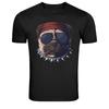 Gangster Pug Dog Bandana Cigar Graphic T Shirt