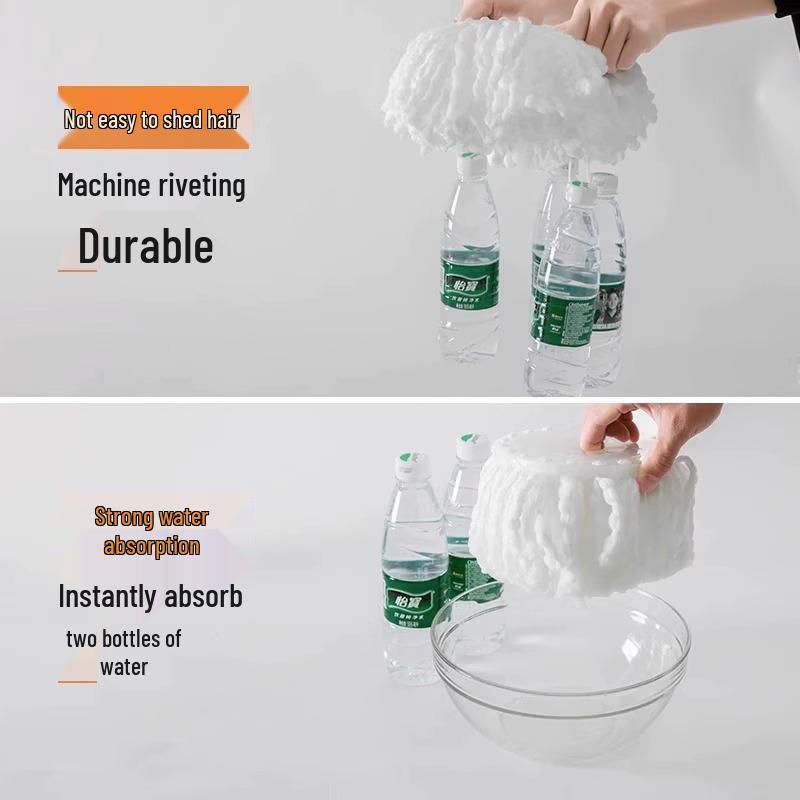 

Эксклюзив для новичков: Универсальная утолщенная вращающаяся насадка для швабры (Нечистая хлопковая пряжа)