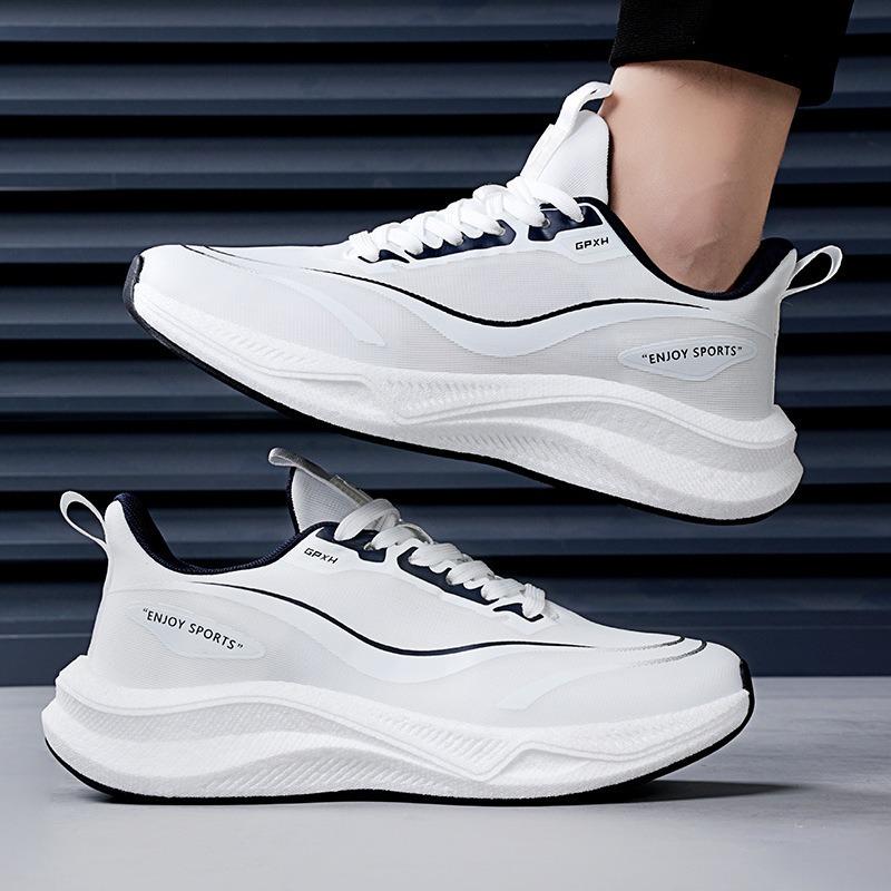 

Men s shoes soft sole casual versatile sports shoes fashion lightweight versatile outdoor running shoes breathable mesh casual shoes men 44 белый