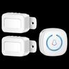 Split-Type Wireless Smart Doorbell with Motion Sensor and Dual Chimes