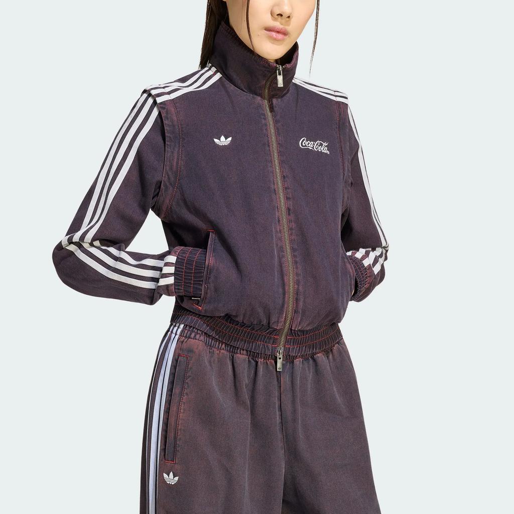 Adidas Originals X Coca-Cola Classic Vintage Funnel Neck Denim Jacket Women jackets KY7693