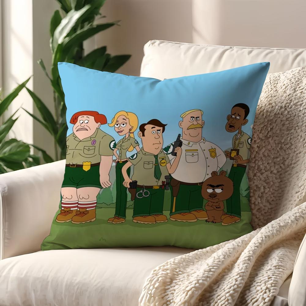 Cartoon B-Brickleberrys Lustiger Kissenbezug Kissenhülle Zuhause Sofa Wohnzimmer Dekoration Büro Auto Nordische Schlichtheit