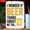 Poster Birra Placca Metallica da Parete