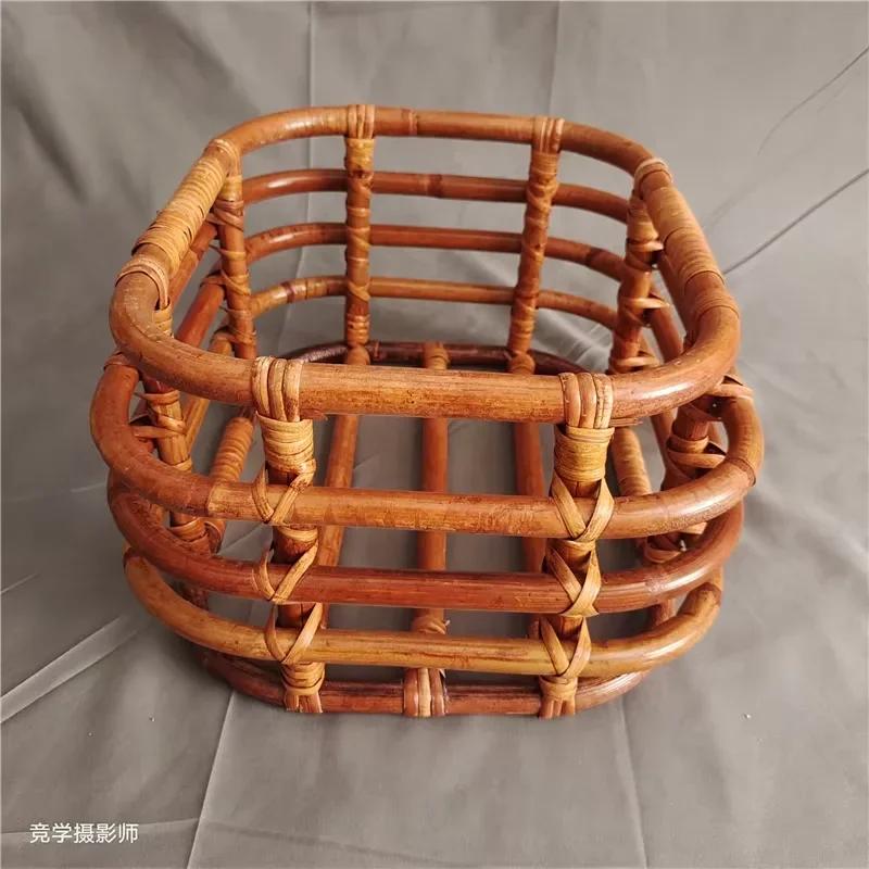 Vintage Handmade Newborn Photography Basket-Baby Chairs & Doll Bed Props for Boys & Girls Perfect for Newborn Baby Photoshoot