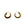 Minimalist premium earrings smooth polished pleated earrings premium temperament noble earrings
