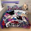 Custom Textile Harley Quinn Art Bedding 3 Piece Set HD Print Duvet Cover Pillowcases for Teens Adult Bedroom Decoration