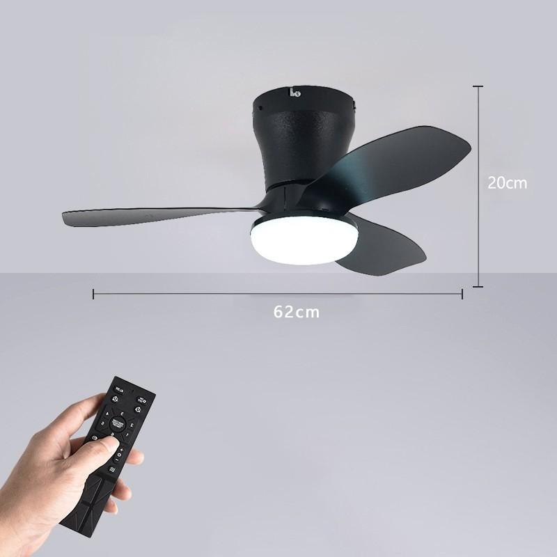 3 Light Colors 6 Speed Adjustable Ceiling Fan Light Living Room Kitchen Balcony Fan Lamp Modern LED Lighting Fan