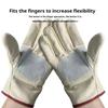 1Pair Stab Proof Canvas Gloves Double Thickened Welding Protective Gloves  Welder Maintenance