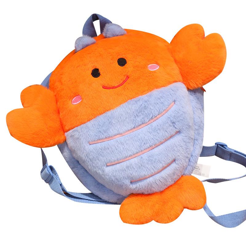 New Cartoon Plush Bag Cute Children's Doll Kindergarten Small Book Backpack Plush Doll Bag Birthday Gift