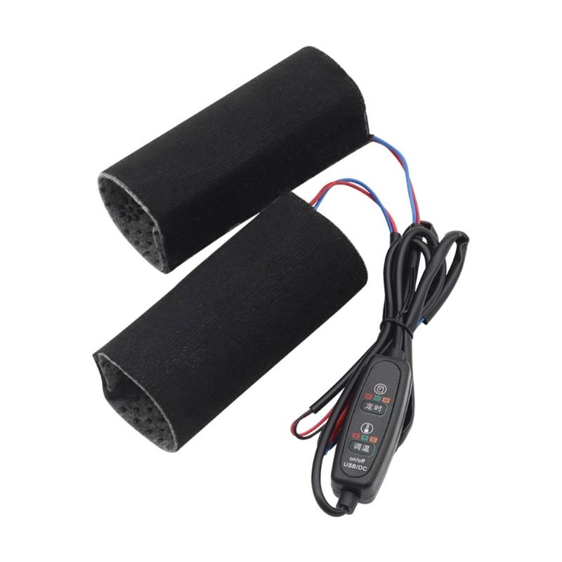 

Fast Heating Motorcycle Hand Grips with 3 Speed Temperature Control for Bikes ATVs Cold Weather Riding ABS Material Anti Slip 1
