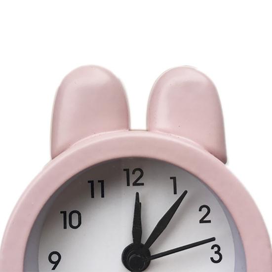 Stolní budík Králičí design Školní potřeby Plastový Roztomilý Mini Kovový Budík pro Studenta