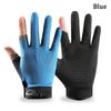 Sun Protection Fishing Gloves Anti-slip Cycling Gloves High Quality Ice Silk Halffinger  Men
