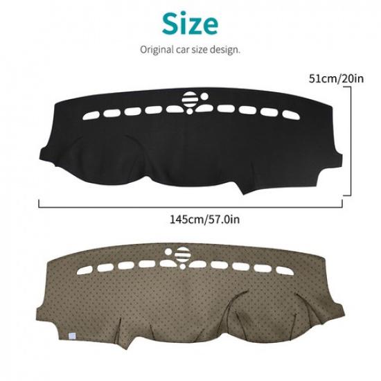 Car Leather Dashmat Dash Mat Dashboard Cover For 2011-2017 Jeep Grand Cherokee