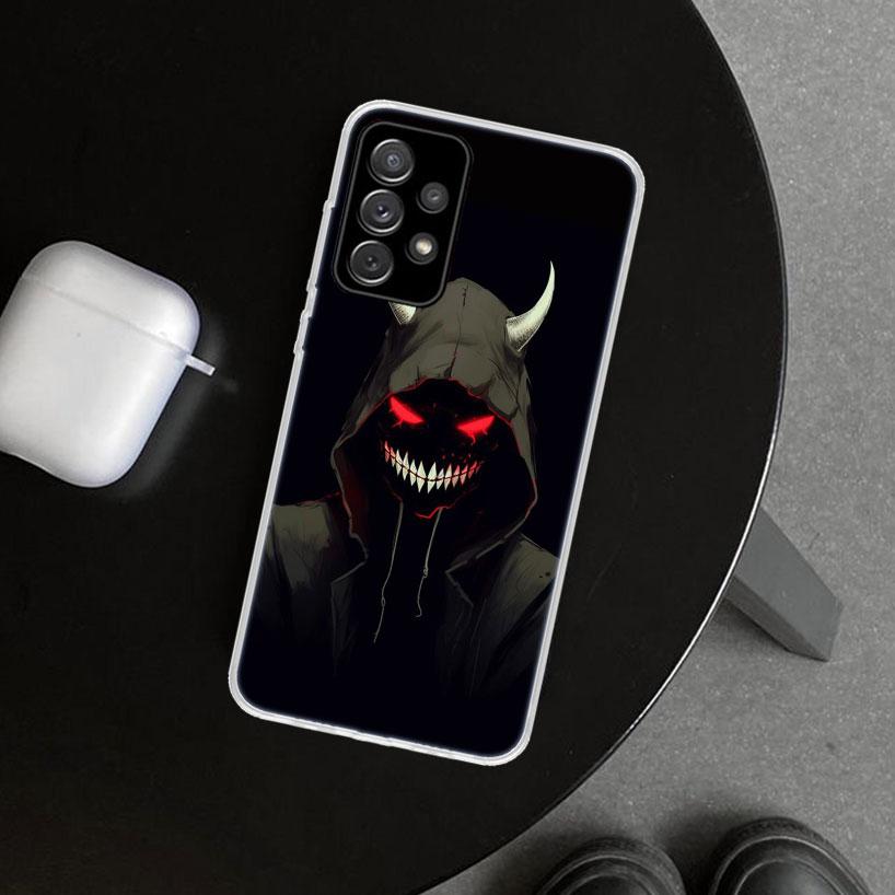 Devil Bad Boy Anime Phone Case Cover for Samsung Galaxy A12 A22 A32 A52 A72 A02S A51 A50S A31 A20S A10S Note 20 Ultra 10 Plus Ga