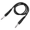 Guitar Cable Black Audio Cable for Electric Guitar Bass Keyboard 1 4 Inch to 1 4 Inch TS Straight Plugs, 1M 3.3ft