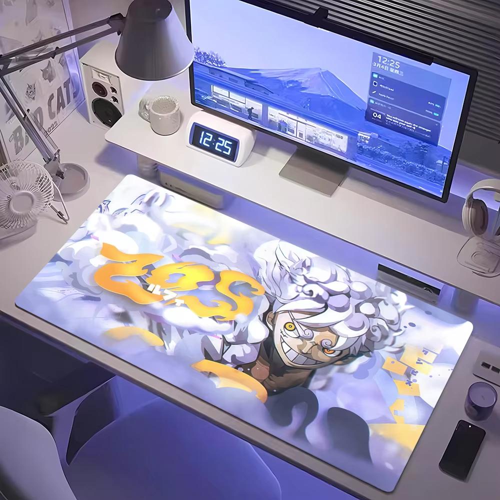 Anime Pirate Ship Sea Scene Large Desk Pad NonSlip AntiDirt Mouse Pad Waterproof Keyboard Mat for Gaming Office