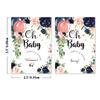 Baby Shower Raffle Cards Fun Scratch Cards Set 24 Tickets, 3 Winners 21 Losers