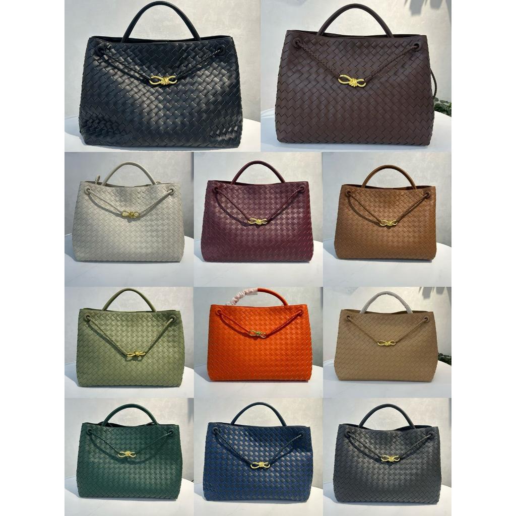 Borsa a tracolla messenger a tracolla portatile in corda intrecciata in pelle da 45 cm con chiusura a nodo a otto, borsa a tracolla da donna alla moda transfrontaliera