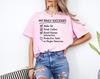 Introvert Checklist Shirt Funny Coffee Lover Tee | My Daily Successes Humor T-Shirt | Introvert Gift Graphic Unisex Casual Shirt