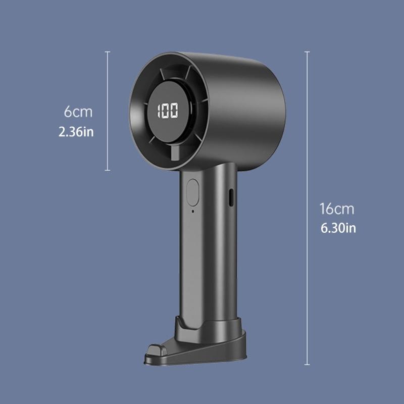 Handheld Mini Fan USB Rechargeable 100 Speed Quiet Desk Fan Portable Cooling Fan for Indoor Outdoor Use Birthday Gift