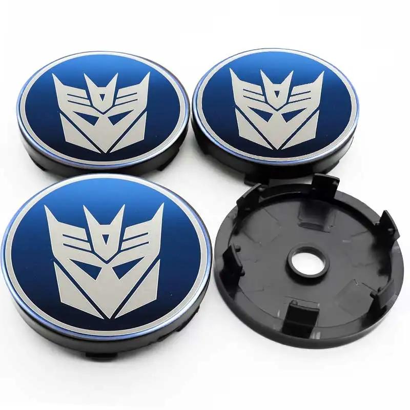 4Pcs Car Transformers Emblem Hub Center Cover Wheel Sticker for Ford Mustang Mercedes Benz Volkswagen golf BMW audi Tesla FIAT