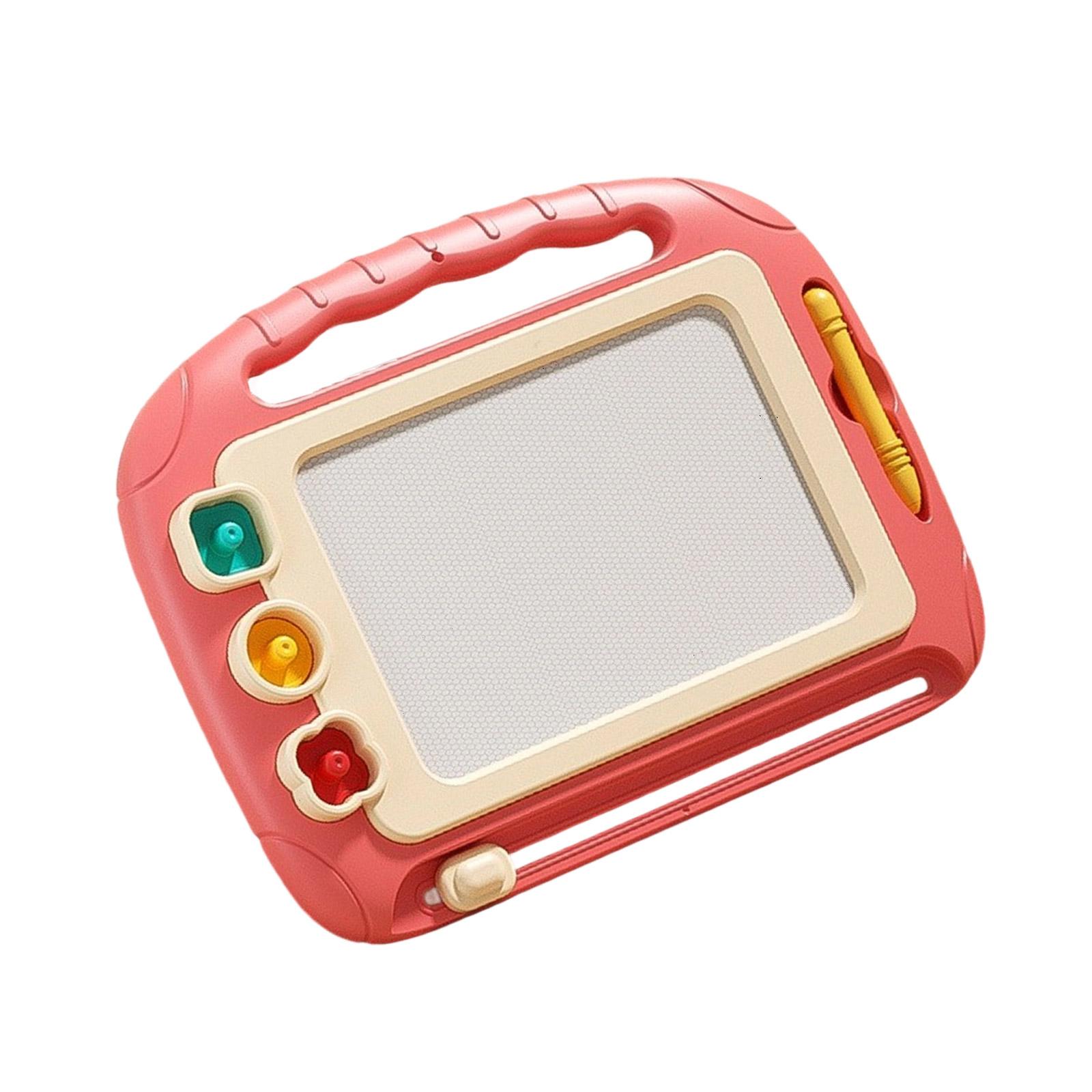 

Children Magnetic Drawing and Writing Board Toy with Stamper & Pen Interactive Educational Learning Toy for Preschoolers A розовый