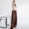 Women's Loose-Fit Striped Sweatpants Autumn Winter Casual High Waist Slim Straight-Leg Pants  Elastic Bunded Feet Bottoms