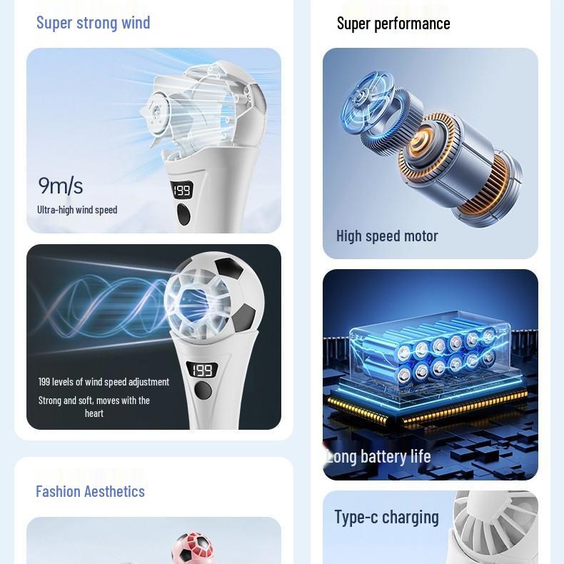 World Cup 2026 Multi-Functional High-Speed USB Mini Cooling Fan