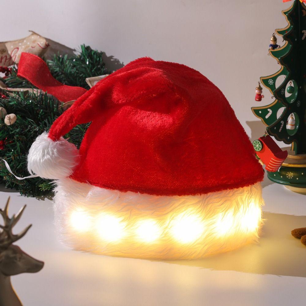 

Merry Christmas Decoration Christmas Hat Santa Claus Red Plush Hat Santa Claus Hat Christmas