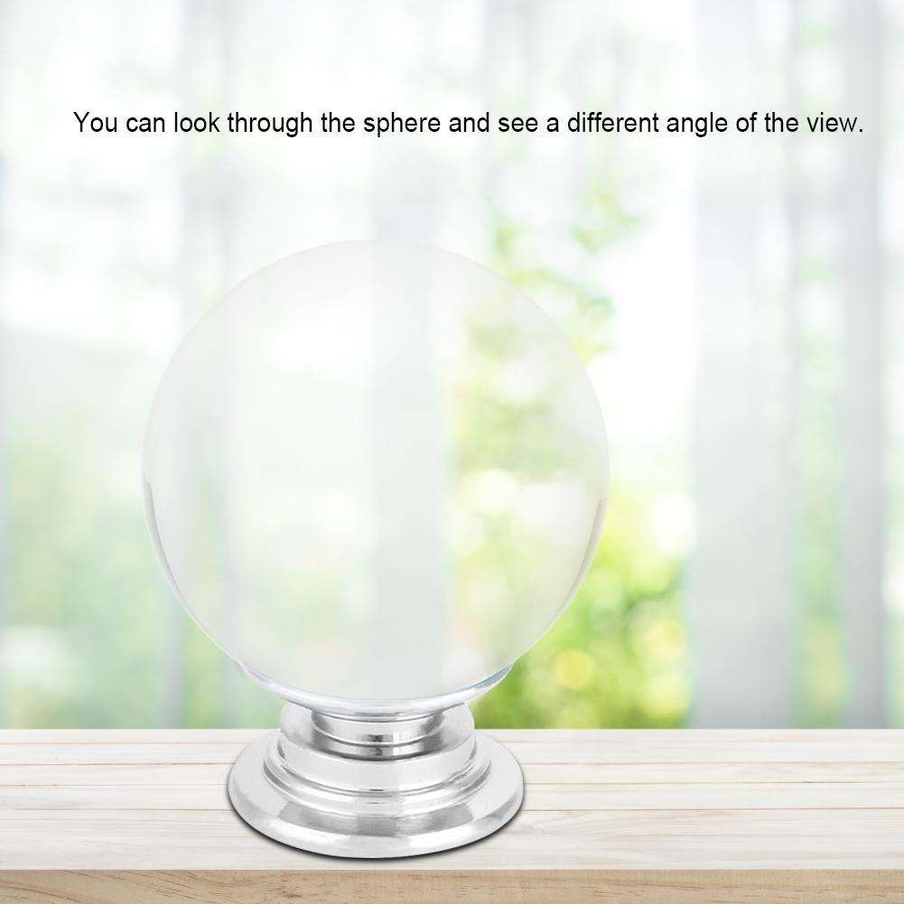 Glass  , 80mm Sphere for Photography Props Feng Shui Decor, with Positive Energy Emitter for   Gift