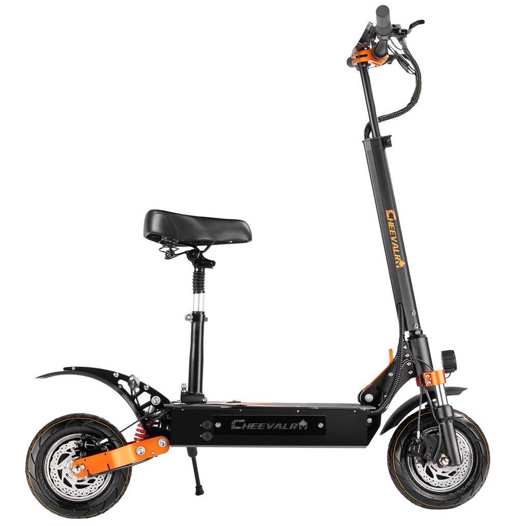 Cheevalry S10 Terénní Městská Dospělá Elektrická Koloběžka 2*1600W Duální Motor 52v33Ah Lithium-iontová Baterie Hliníková Slitina Venkovní Elektrická Koloběžka