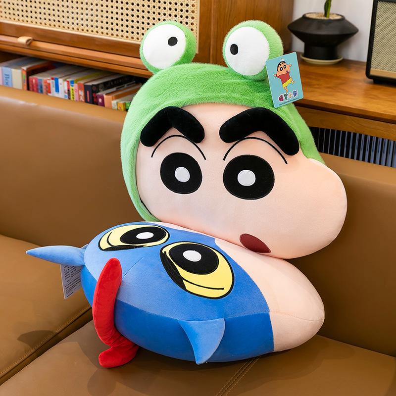 Crayon Shin Big Head Pillow Salted Egg Superman Doll Bed Accompanying Plush Toy Gift Exchange