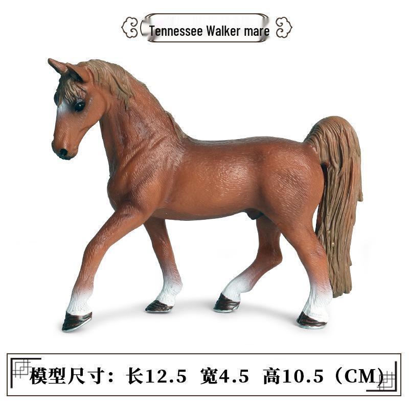 Cross-border Prairie Horse Desktop Ornament: Black & White North American Feral Horse Model