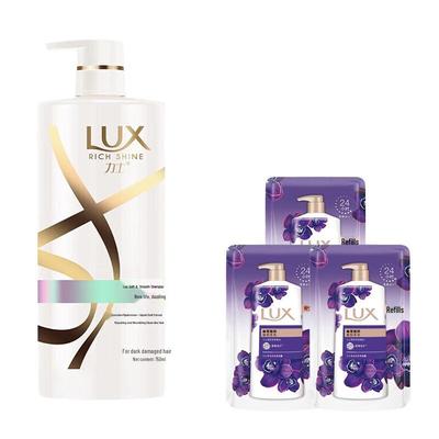 Set de Champú Control de Grasa y Esponjoso Lux con Gel de Ducha
