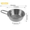 Stainless Steel Korean Style Multipurpose with Handle Bowl Cuisine Fruit Salad Bowl Induction Cooker Heatable