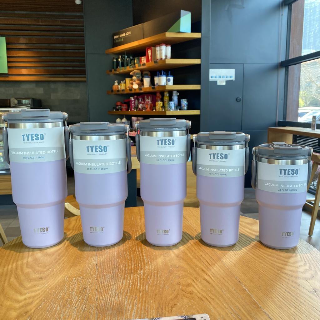 Tyeso Coffee Cup Stainless Steel Thermos Bottle Double-layer Insulation Cold And Hot Travel Mug Vacuum Flask Car Water Bottle