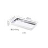Nordic Light Luxury Electroplating Silver Ceramic Tray Rectangular Storage Tray Jewelry Tray Home Living Room Decoration Modern