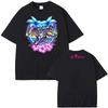 T-shirt da Donna Midnight Sun Baby Tee Estate 2026 Comoda Tee ZaraLarsson Stampa Grafica di Alta Qualità TEE Cotone Casual Girocollo