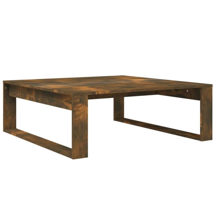 VidaXL Table basse Chêne fumé 100x100x35 cm Bois d'ingénierie 815999