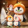 Cute Fruit Penguin Plush Toy Animal Zoo Couple Penguin Doll Baby Sleep Soothing Rag Doll 25cm 40cm 70cm 90cm