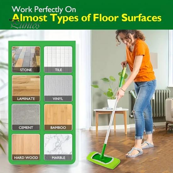 4-teiliges Mopp-Cover für kleine und große Bretter, elastischer Rand, Tiefenreinigung, wiederverwendbare, waschbare Mopp-Pads für Swiffer