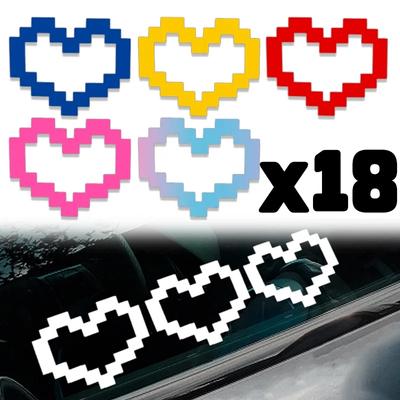 Mosaic Love Car Sticker Car Body Window DIY Decorative Decal Motorcycle Laptop Exterior Styling Modification Waterproof Sticker