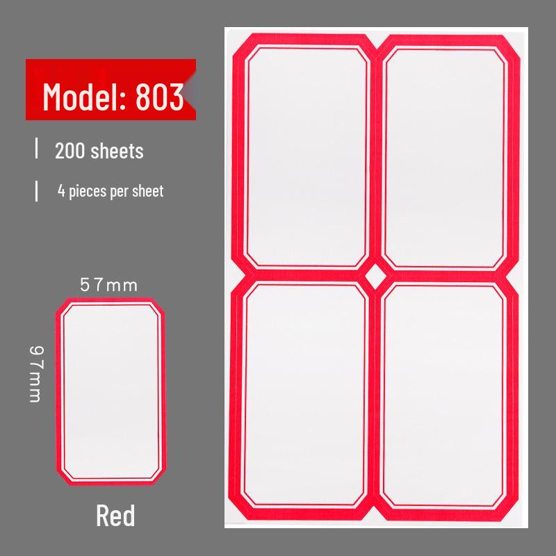 Self-Adhesive Label & Name Stickers for School & Warehouse Classification